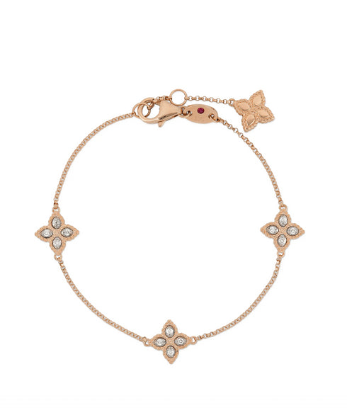 Бриллиантовый браслет «Принцесса Цветок» из 18-каратного розового золота