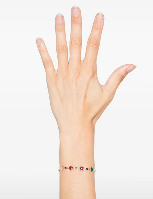 Pulsera Figlia dei Fiori en oro rosa de 18 quilates con varias piedras