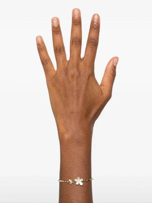 Yellow Gold Diamond Flower Bracelet