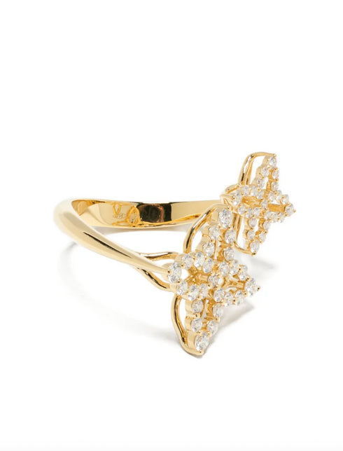 18 Karat Gold Diamond Butterfly Ring
