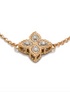 18kt Rose Gold Diamond Flower Bracelet