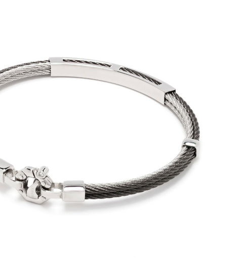 diamond-detail rope chain bracelet