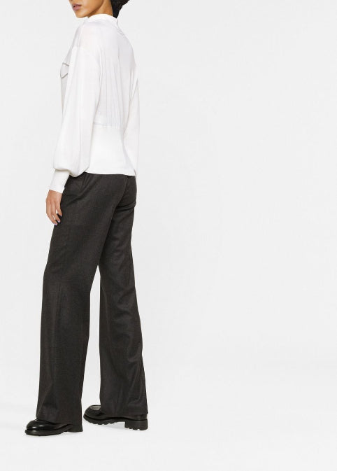 Вязаный джемпер с отделкой Монили