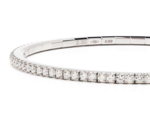 18kt white gold diamonds bracelet