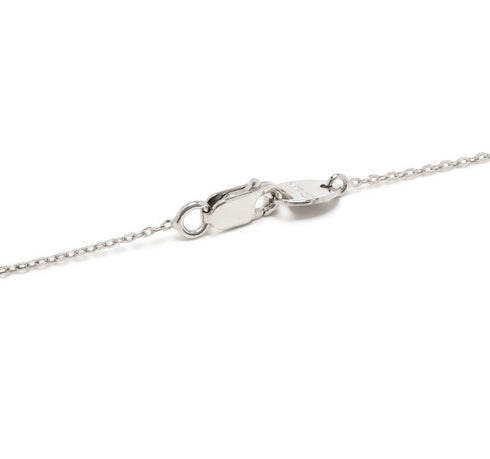 18kt white gold D.Icon diamond pendant necklace