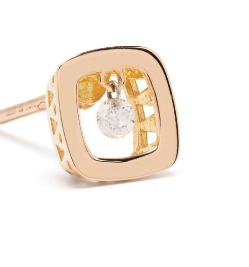 Серьги-гвоздики Vega с бриллиантами из 18-каратного розового золота