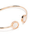 18kt rose gold mother-of-pearl diamond cuff