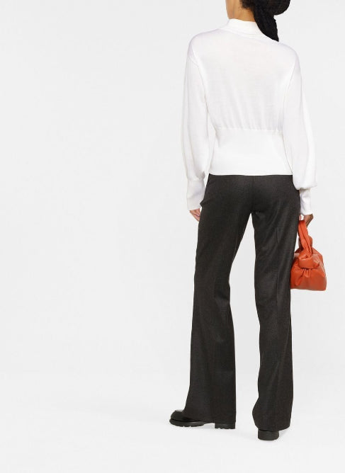 Вязаный джемпер с отделкой Монили