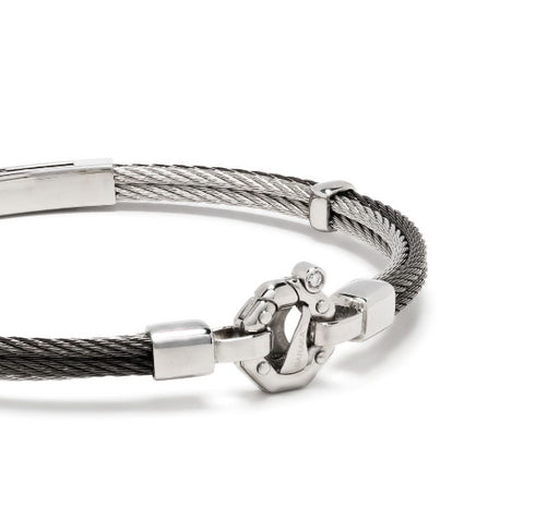 diamond-detail rope chain bracelet
