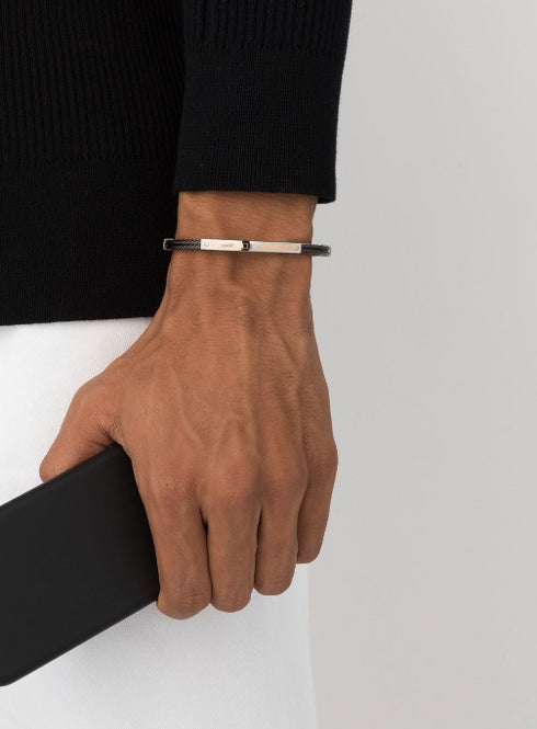 diamond-detail rope chain bracelet