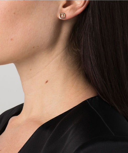 Серьги-гвоздики Vega с бриллиантами из 18-каратного розового золота