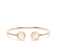18kt rose gold mother-of-pearl diamond cuff