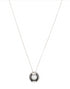 18kt white gold D.Icon diamond pendant necklace