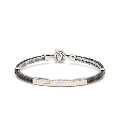 diamond-detail rope chain bracelet