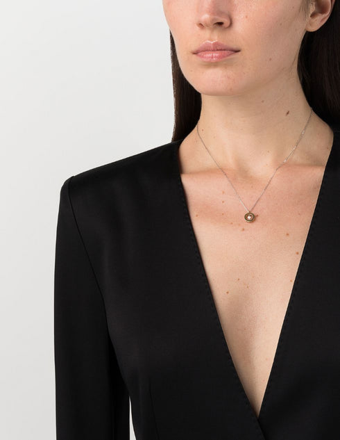 18kt yellow gold Vega diamonds necklace