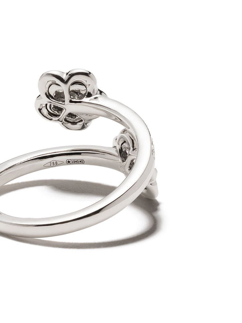 anillo Figlia Dei Fiori en oro blanco de 18kt con diamantes