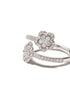 anillo Figlia Dei Fiori en oro blanco de 18kt con diamantes