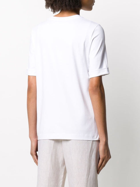 Embellished floral T-shirt