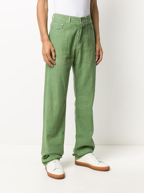 straight leg denim jeans