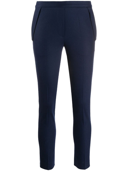 pantalones slim de punto