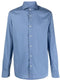 long-sleeve stretch-cotton shirt