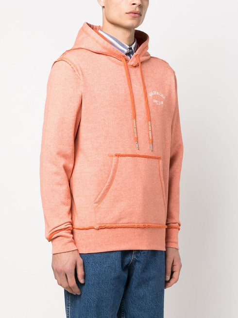 logo-print drawstring hoodie