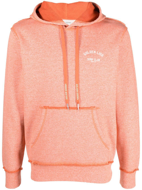 logo-print drawstring hoodie