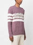 logo-patch knitted jumper