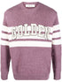 logo-patch knitted jumper