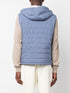 hooded padded gilet