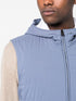 hooded padded gilet