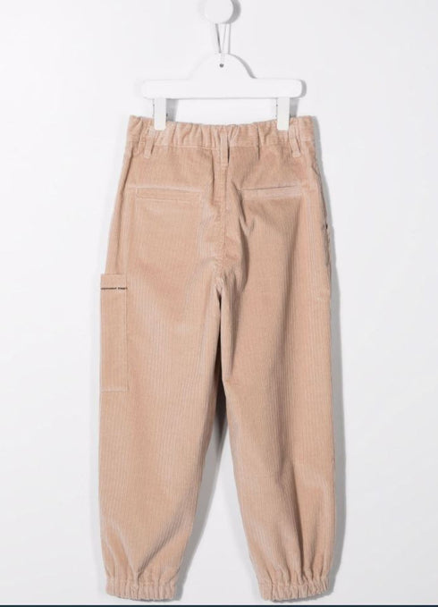 Corduroy straight-leg trousers