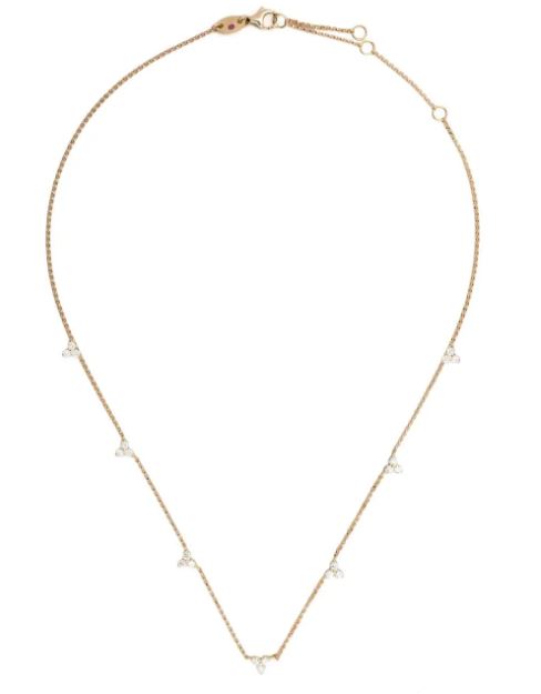 18kt yellow gold diamonds Love by the Yard necklace