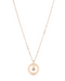 18kt rose gold Vega diamond necklace