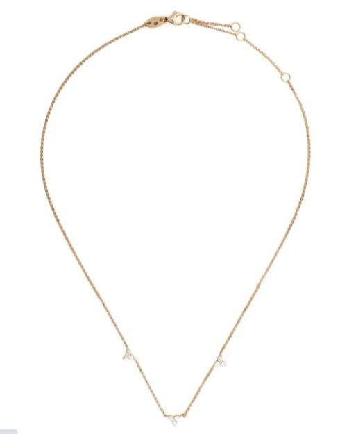 18kt yellow gold diamonds Love by the Yard necklace