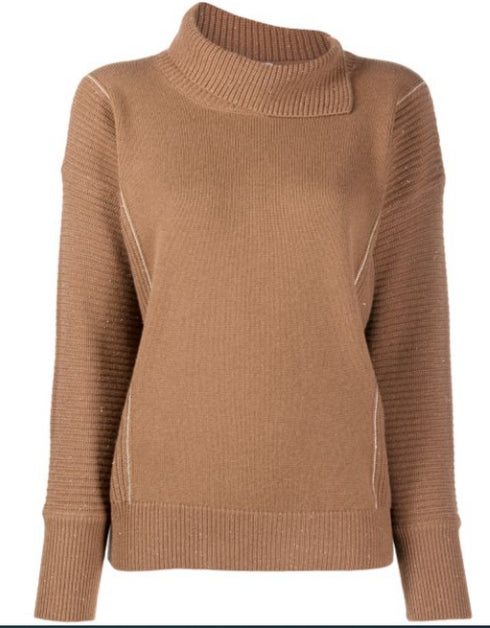 Шерстяной вязаный свитер