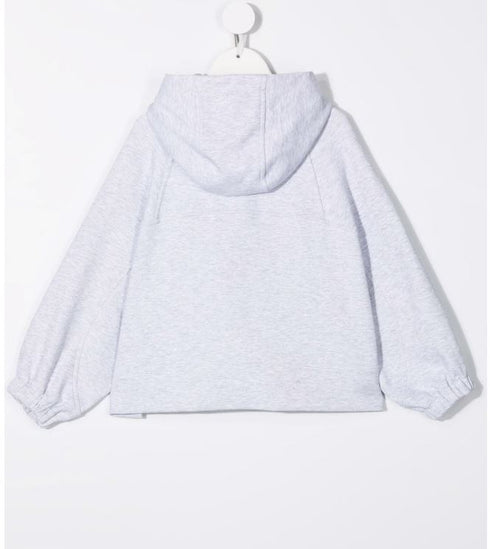 Hooded button-down jacket