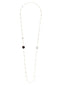 18kt rose gold Bon Ton smokey quartz, milky quartz and diamonds necklace
