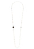 18kt rose gold Bon Ton smokey quartz, milky quartz and diamonds necklace
