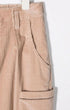 Corduroy straight-leg trousers