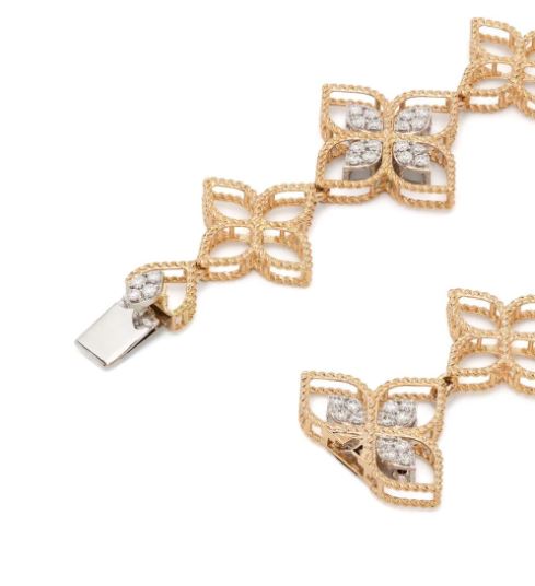 18kt rose gold Princess Flower Dubai diamond bracelet