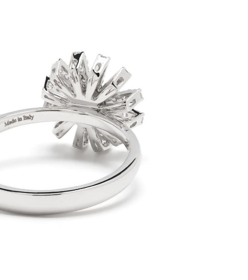 18kt white gold Marguerita diamond rings