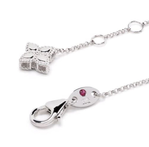 pulsera Princess Flower Dubai en oro blanco de 18kt con diamantes