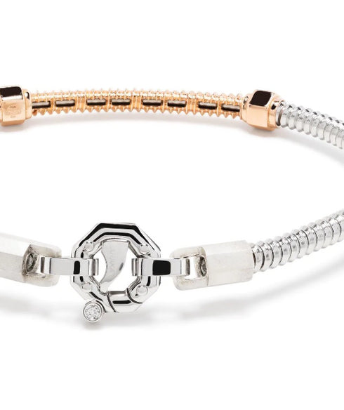 18kt rose gold and diamond bracelet