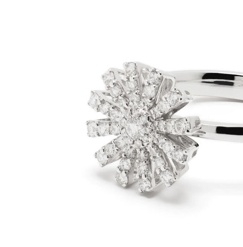 18kt white gold Marguerita diamond rings