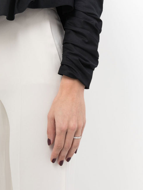 18kt white gold Pois Moi band ring