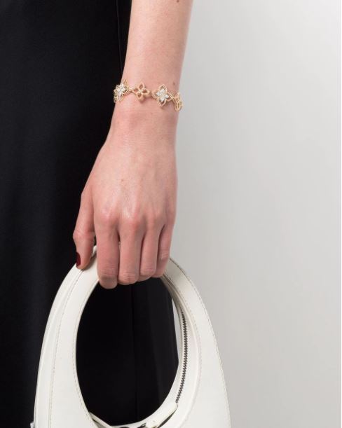 18kt rose gold Princess Flower Dubai diamond bracelet