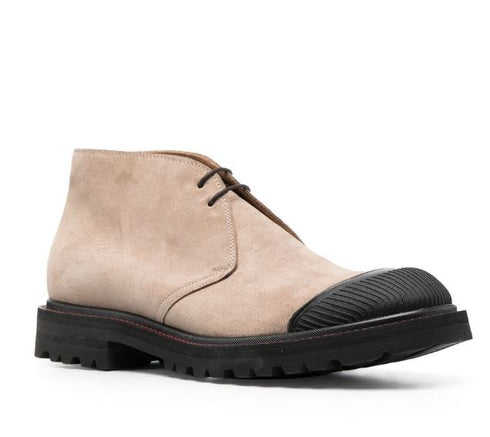 замшевые ботинки-дезерты на шнуровке