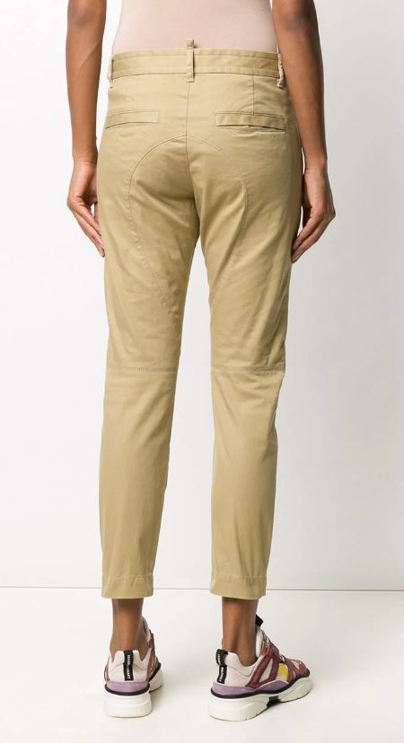 Cropped chino trousers