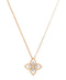 18kt rose gold Princess Flower Dubai diamond necklace